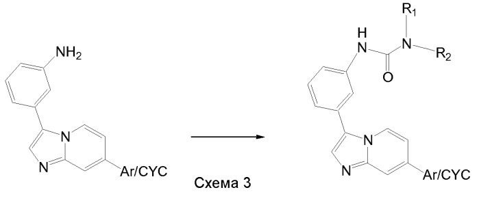 Производные имидазопиридина в качестве ингибиторов рецепторных тирозинкиназ (патент 2518089)