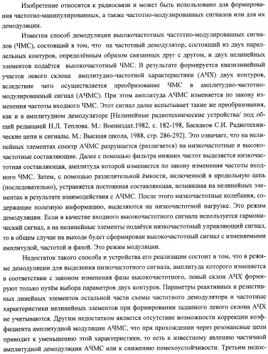 Способ частотной модуляции и демодуляции высокочастотных сигналов и устройство его реализации (патент 2483428)