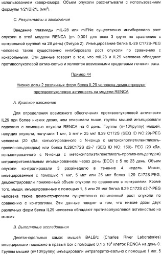 Применение il-28 и il-29 для лечения карциномы и аутоиммунных нарушений (патент 2389502)