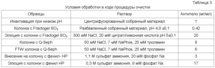 Инактивация вируса при очистке антител (патент 2551237)