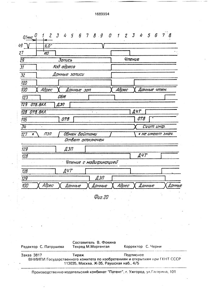 Устройство для контроля блоков оперативной памяти (патент 1689994)