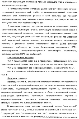 Композиция для жевательной резинки с жидким наполнителем (патент 2398442)