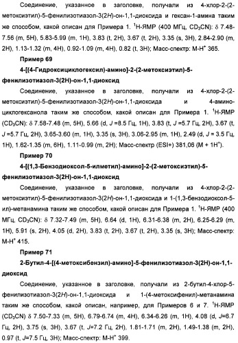 Неанилиновые производные изотиазол-3(2н)-он-1,1-диоксидов как модуляторы печеночных х-рецепторов (патент 2415135)