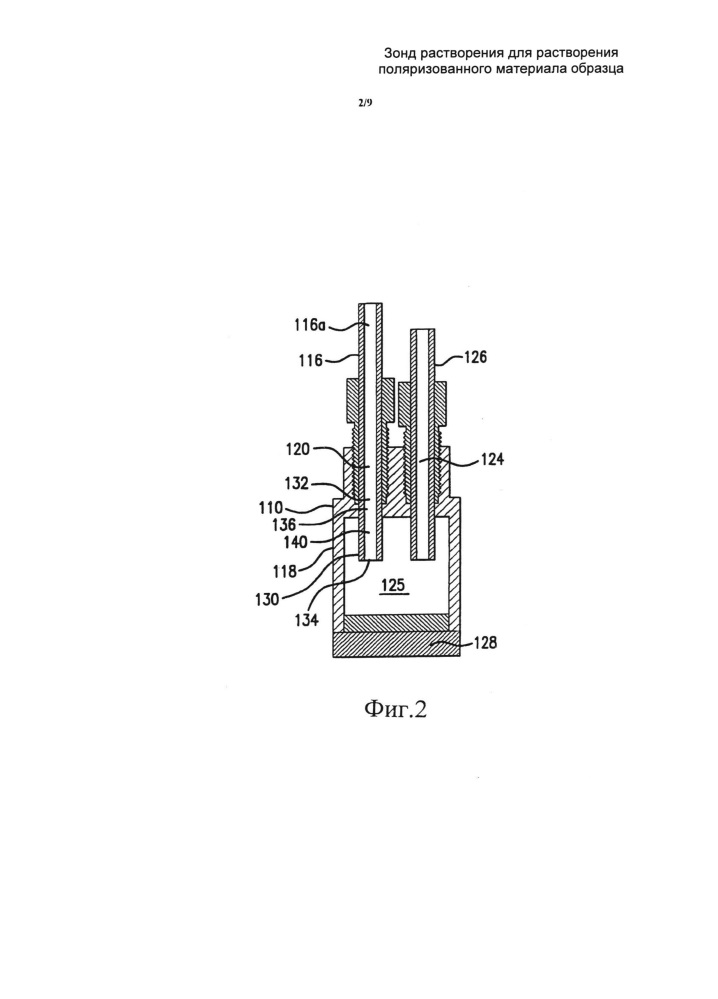 Зонд растворения для растворения поляризованного материала образца (патент 2609497)
