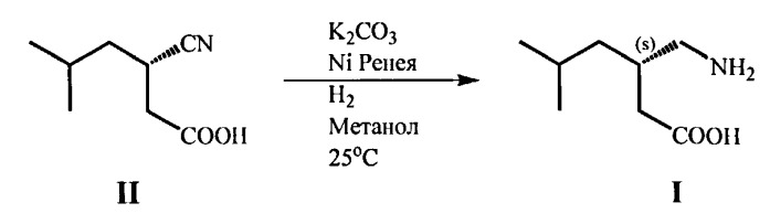 Способ получения (s)-3-аминометил-5-метилгексановой кислоты (прегабалина) (патент 2544859)
