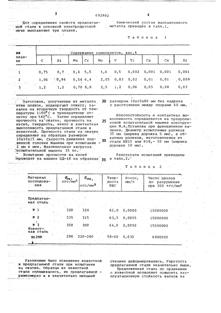 Сталь (патент 692892)