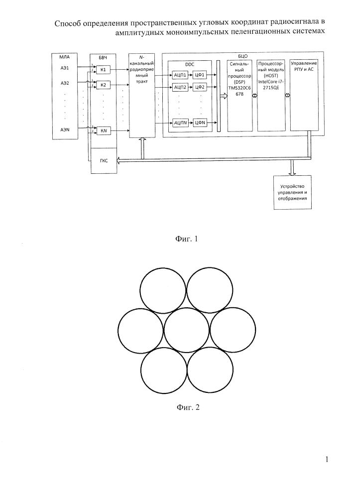 Способ определения пространственных угловых координат радиосигнала в амплитудных моноимпульсных пеленгационных системах (патент 2625349)
