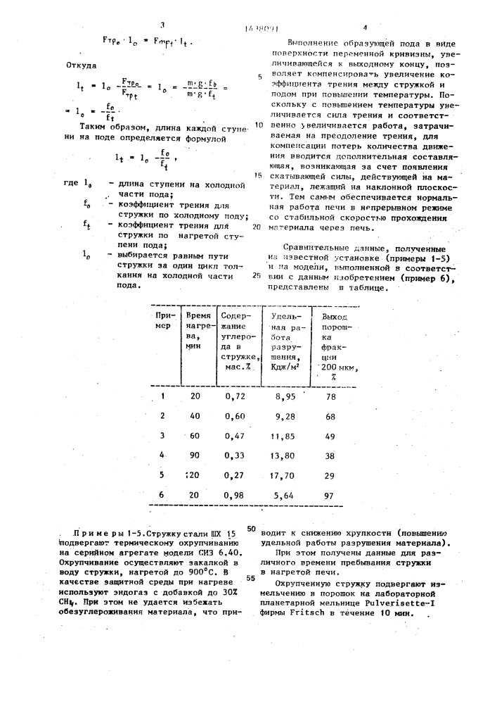 Устройство для термического охрупчивания стружки (патент 1438091)