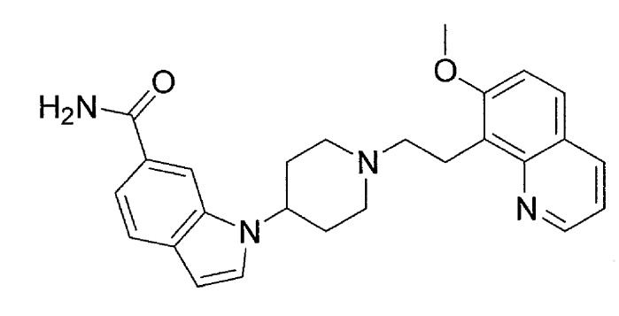 Производное индола, содержащее пиперидиновый цикл (патент 2332413)