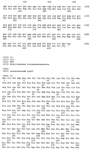 Гены grg23 и grg51, придающие устойчивость к гербицидам (патент 2393225)