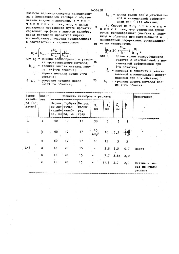 Способ прокатки (патент 1456258)