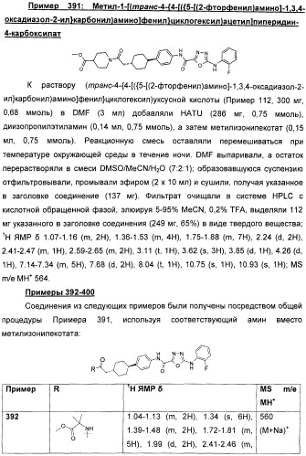 Оксадиазольные соединения, их применение в изготовлении лекарственного средства и способ ингибирования активности dgat1 (патент 2421451)