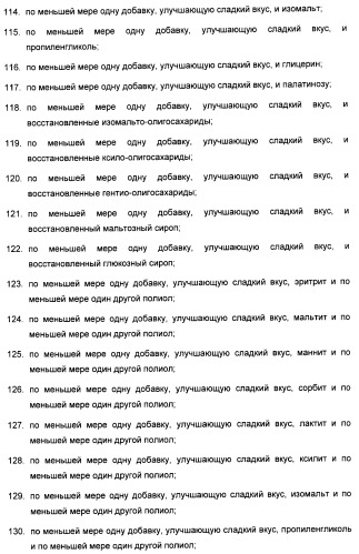 Композиция интенсивного подсластителя с жирной кислотой и подслащенные ею композиции (патент 2417032)