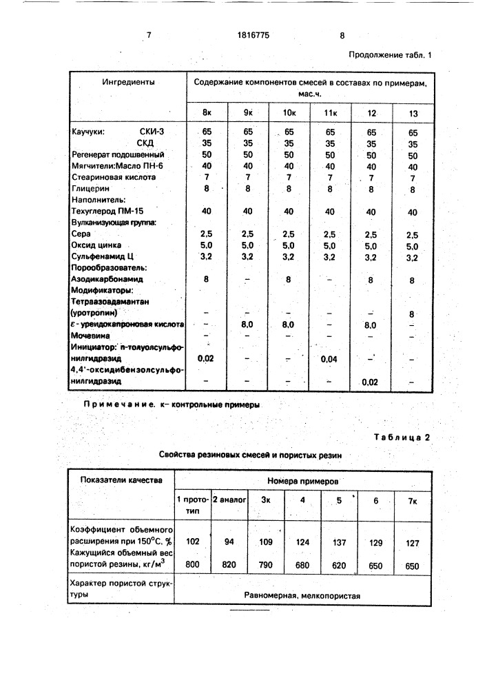 Порообразующая композиция для вспенивания полимерных материалов (патент 1816775)