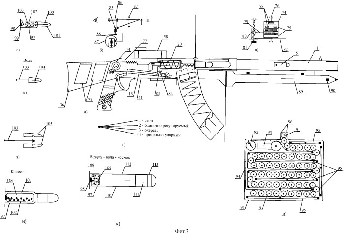 Автоматическое оружие кущенко в.а. и патрон для стрельбы из оружия (патент 2336484)