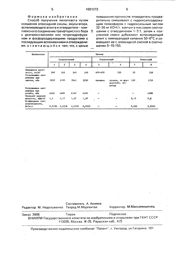 Способ получения пенопласта (патент 1691373)