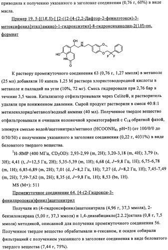 Производные 4-(2-амино-1-гидроксиэтил)фенола в качестве агонистов  2-адренергического рецептора (патент 2451675)