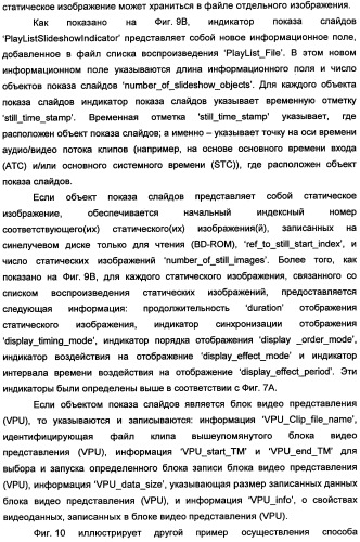 Носитель записи со структурой данных для управления воспроизведением записанных на нем показов слайдов и способы и устройства записи и воспроизведения (патент 2335810)