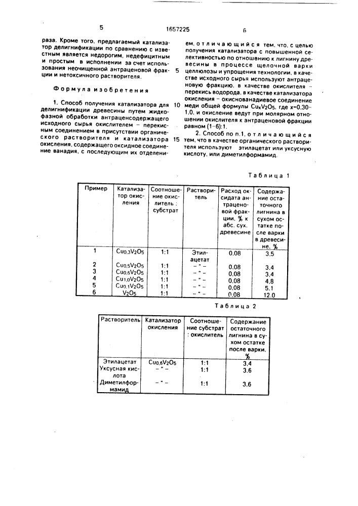 Способ получения катализатора для делигнификации древесины (патент 1657225)