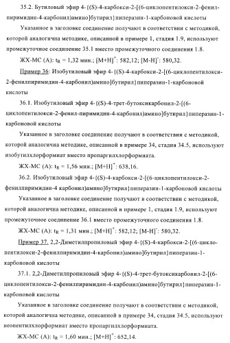 Производные пиримидина и их применение в качестве антагонистов рецептора p2y12 (патент 2410393)