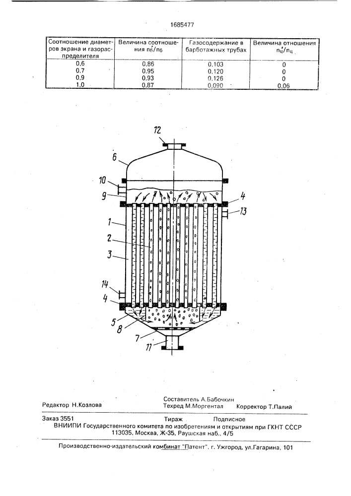 Газлифтный аппарат (патент 1685477)