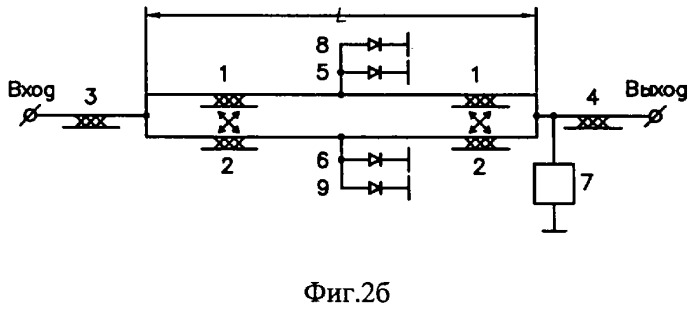 Диодный ограничитель мощности свч сигнала (патент 2258278)