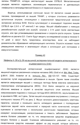 Применение il-28 и il-29 для лечения карциномы и аутоиммунных нарушений (патент 2389502)