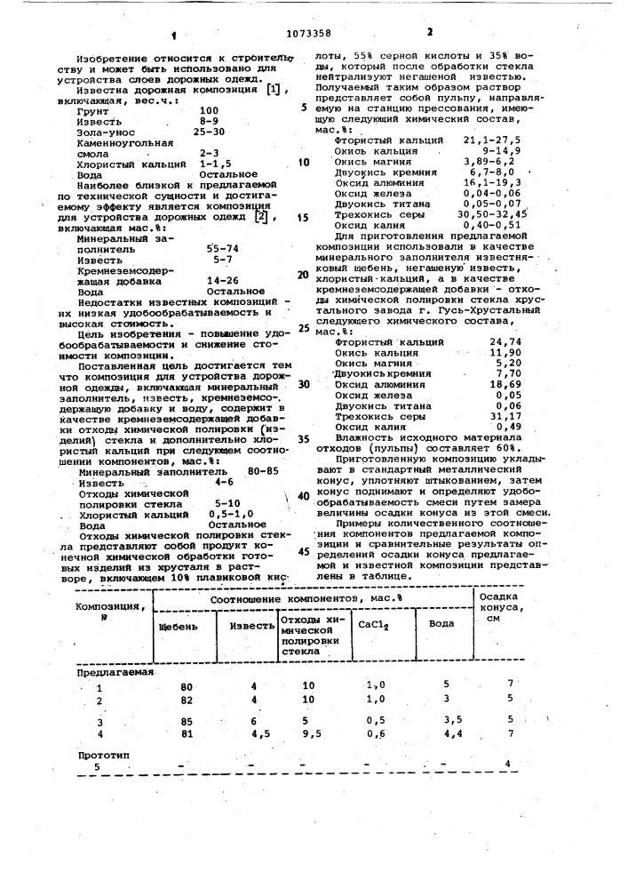 Композиция для устройства дорожной одежды (патент 1073358)