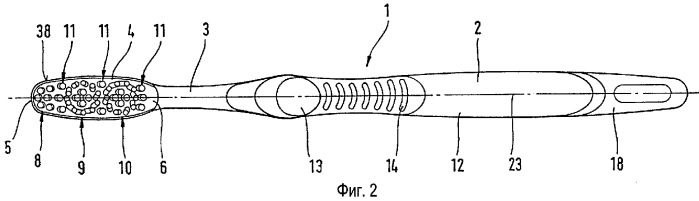 Ручная зубная щетка (патент 2324412)
