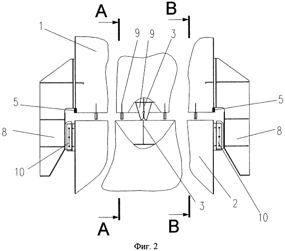 Способ сборки корпуса судна на плаву и устройство для его осуществления (патент 2308398)