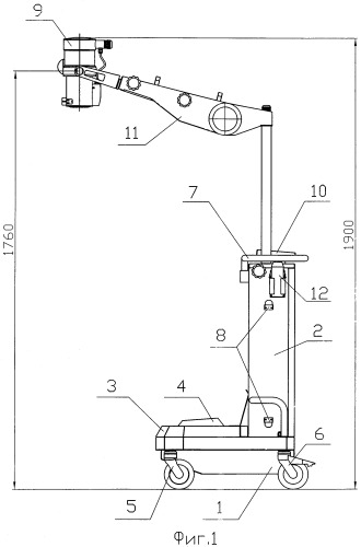Мобильный малогабаритный рентгеновский аппарат (патент 2334465)
