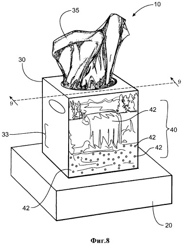 Упаковочный комплект с элементом, воздействующим на органы чувств (патент 2506652)