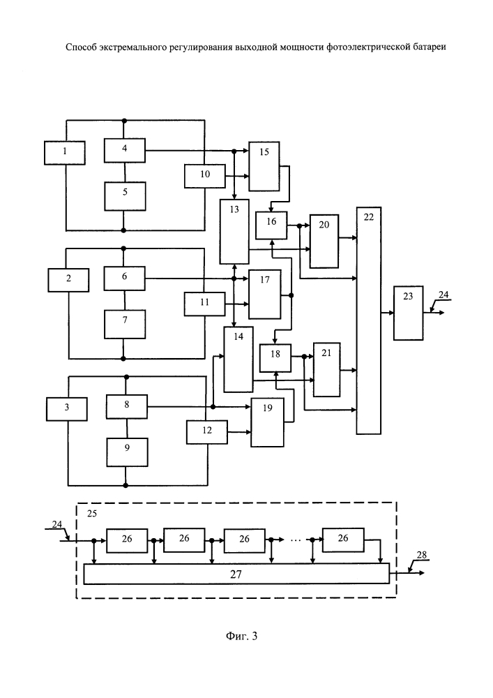 Способ экстремального регулирования выходной мощности фотоэлектрической батареи (патент 2638564)