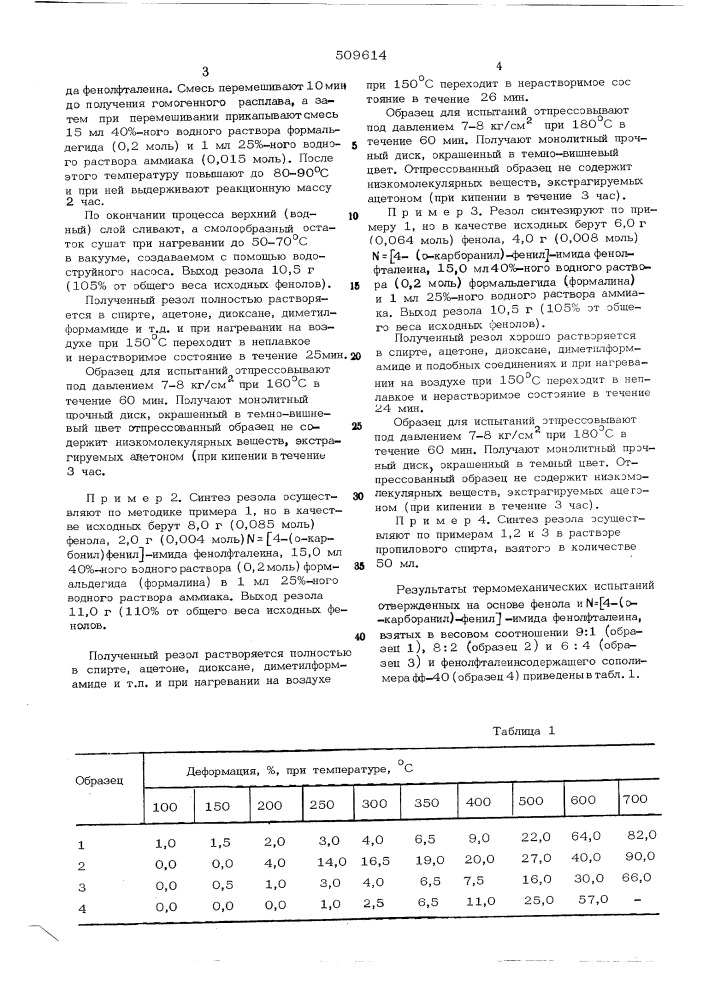 Способ получения фенолформальдегидныхполимеров (патент 509614)