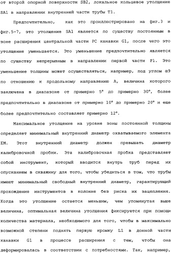 Реализуемое при помощи пластического расширения герметичное трубное соединение с одним или несколькими исходными локальными утолщениями материала (патент 2334907)