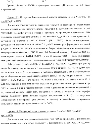 Способ получения l-аминокислоты с использованием бактерии, принадлежащей к роду escherichia (патент 2395579)