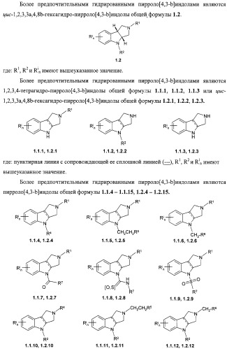 Замещенные пирроло[4,3-b]индолы, комбинаторная и фокусированная библиотеки, фармацевтическая композиция, способы их получения и применения (патент 2320662)