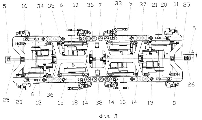 Восьмиосное железнодорожное тяговое транспортное средство (патент 2289525)