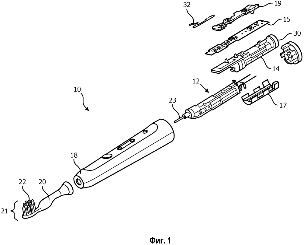 Схема электрической зубной щетки
