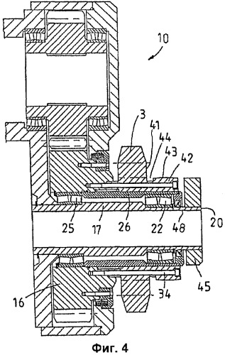 Приводной узел барабанного горного комбайна и направляющий башмак для него (патент 2434134)