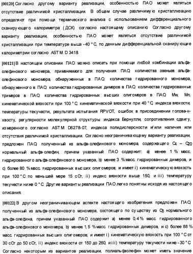 Олигомеризация альфа-олефинов с применением каталитических систем металлоцен-тск и применение полученных полиальфаолефинов для получения смазывающих смесей (патент 2510404)