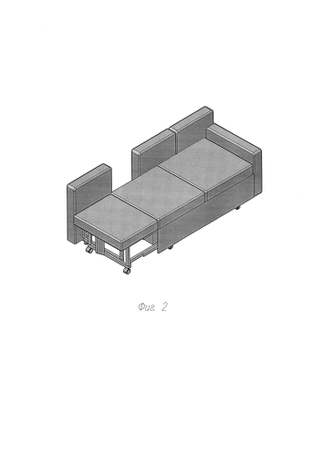 Механизм трансформации дивана-кровати (патент 2591095)