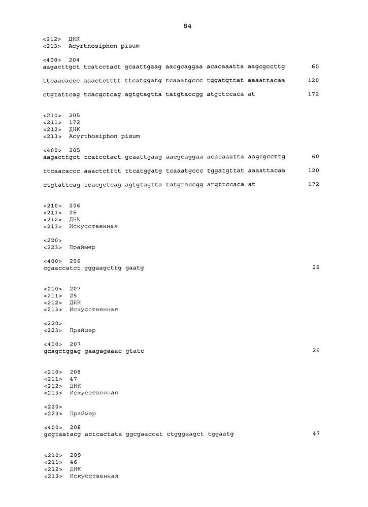 Подавление экспрессии генов у насекомых-вредителей (патент 2619219)