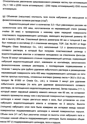 Водопоглощающий агент в виде частиц неправильной формы после измельчения (патент 2338754)