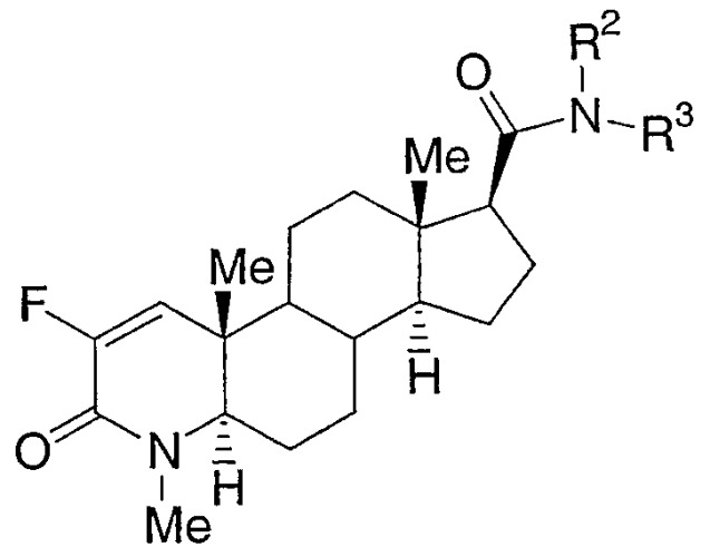 Фторированные производные 4-азастероида в качестве модуляторов рецептора андрогена (патент 2320670)