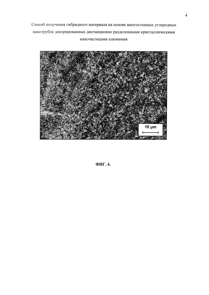Способ получения гибридного материала на основе многостенных углеродных нанотрубок, декорированных дистанционно разделенными кристаллическими наночастицами алюминия (патент 2618278)