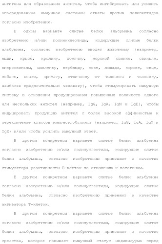 Слитые белки альбумина (патент 2369404)