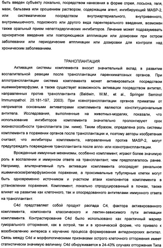 Способ лечения заболеваний, связанных с masp-2-зависимой активацией комплемента (варианты) (патент 2484097)