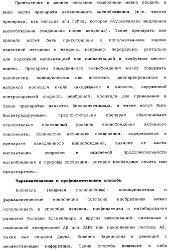 Способы лечения болезни альцгеймера с использованием антител, направленных против пептида амилоида-бета, и их композиций (патент 2353389)