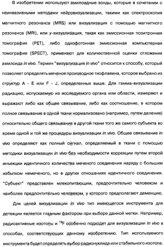 Производные тиофлавина, связывающие амилоид, способ обнаружения in vivo отложений амилоида и способ распознавания болезни альцгеймера (патент 2324686)